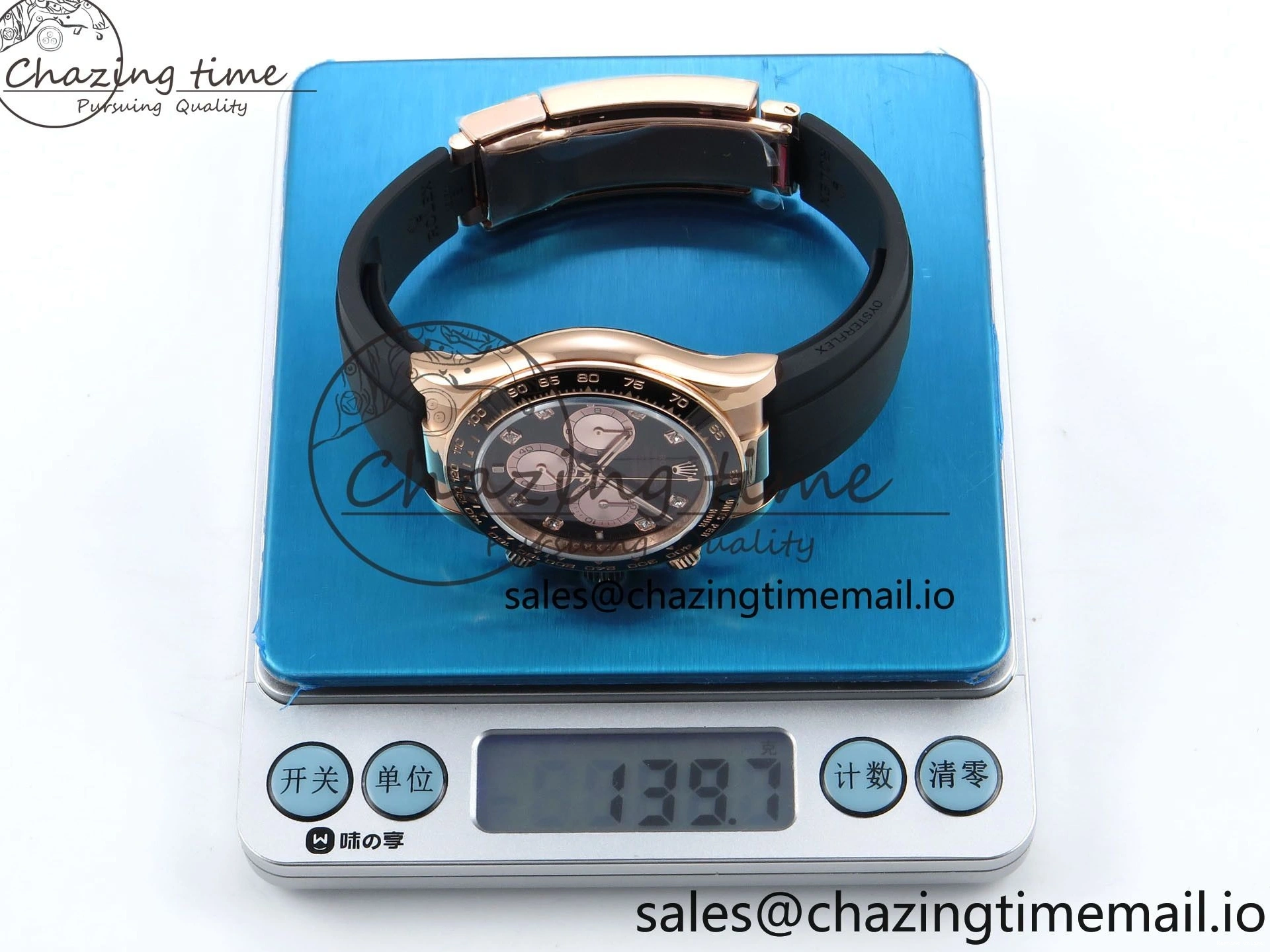 0106 Durable Daytona 126515 QF 1:1 Best Edition Black RG Diamonds Dial on Oysterflex Strap SH4131 V6（Gain Weight） 1207